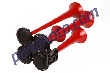 Seger 80CH2400  Dört Borulu Havalı Düz Ses Kamyon Kornası 24V