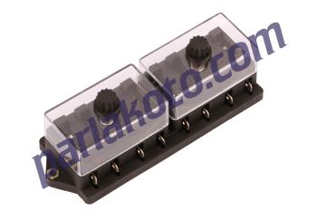 Aksa 01003 Bıçak Sigortalı Yeni Model 8 Li Sigorta Kutusu