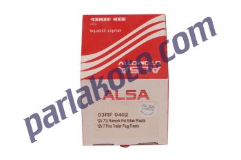 Alsa 03RF0402 12V 7li Römork Fişi Erkek Plastik