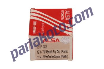 Alsa 03RF0403 12V 7li Römork Fişi Dişi Plastik