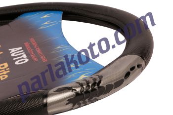 Carub 1841971 Direksiyon Kılıfı 38cm Siyah-Sedef Fosforlu