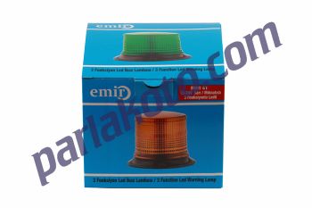 Emir EMR41 12V 3 Fonksiyonlu Ledli Döner Çakar Lamba