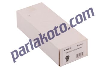 Nurel B103S Mini Metal Buton Klemensli Siyah