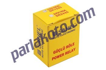 Sanel SR2445 Güç Rölesi 4 Uçlu 40 Amper 24V 30 87 86 85 Braketli
