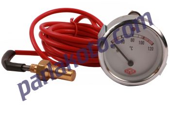 Simga SI0633M Ø63 mm İkazlı 40ºC 120ºC Hararet Saati ve Müşür 3 Metre