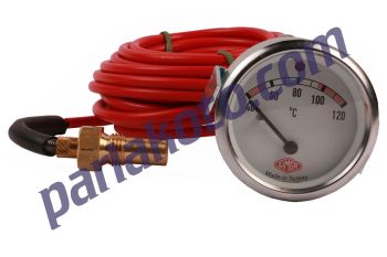 Simga SI0634M Ø63 mm İkazlı 40ºC 120ºC Hararet Saati ve Müşür 4 Metre