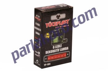 Yüce YP104 Parmak Lamba 6 Ledli Sarı 24v