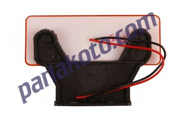 TAS 003S-12 Side Marker Ledli Braketli Tır Sallama Sarı 4 Led 12v