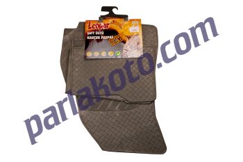 Leopar Fiat Fiorino Peugeot Bipper Citroen Nemo Kauçuk Paspas Gri