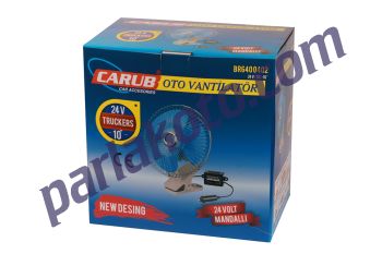 Carub 6400402 Araç İçi Mandallı Vantilatör 24V 10 inc