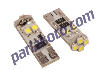 Inwells 009046 8 Ledli Büyük Dipsiz T10 Ampul Beyaz Arıza Lambası Yakmaz Canbus 12v