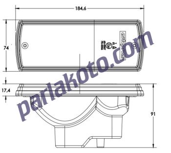 Çeray 712215 Massey Ferguson 240-285 Ön Park Lambası E Belgeli