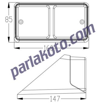 Çeray 822110 Ford Traktör 3610 6610 Stop Lambası E Belgeli