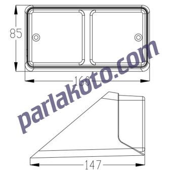 Çeray 822111 Ford Traktör 3610 6610 Ön Park Lambası E Belgeli