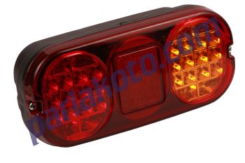 Çeray 838113-LED JCB İş Makinası Yeni Model Led Arka Stop Lambası Kablolu E Belgeli