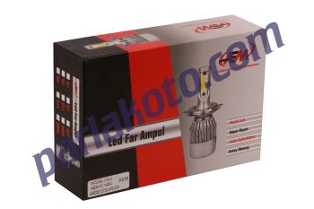 AEM 101404 H4 Led Xenon Far Ampülü Set 6500K Soğutmalı 12v