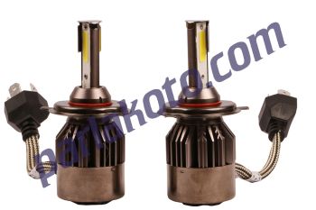 AEM 101404 H4 Led Xenon Far Ampülü Set 6500K Soğutmalı 12v