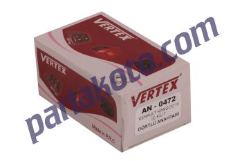 Vertex AN0472 Dörtlü Flaşör ve Merkezi Kilit Anahtarı Renault Clio III 2005-2012 8200214896