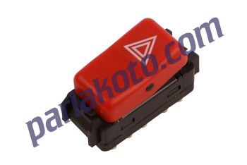 Vertex AN1650 Dörtlü Flaşör Anahtarı Mercedes W124 E serisi 1985-1996 W201 190 serisi 1990-1993 W202 1994-2000 1248200110 AN581