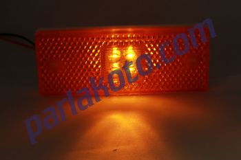 Çeray 201307S Üniversal Dorse Ledli Yan Sallama Lamba 24v Sarı E Belgeli