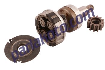 Typer 12BOS2006A Marş Dişlisi + Redüksiyon Takımı Man TGA Daf XF280 XE315 XF280M XF315M XF105 F95 Volvo Scania 12-Diş Bosch Tipi RT206