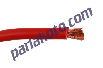 Erişim 10mm Akü Tesisat Kablosu Kırmızı 1-Metre Fiyatıdır