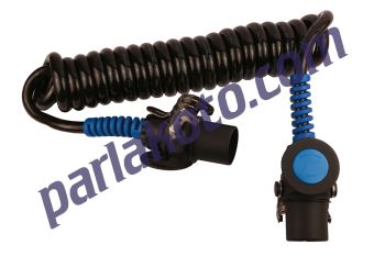 Alsa 05RF020345Tır Dorse Elektrik Irtibat Kablosu Adaptör Poliüretan Plastik Fişli 15 Girişli 15 Bağlantılı Fiş 2 Girişli