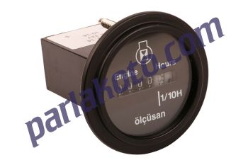 Ölçüsan VDO 112214 Motor Çalışma Saati Göstergesi İş Makinesi Forklift Caterpillar 52mm-Çap 8v-32v 4N3700