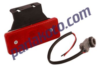 Yüce YP45K Side Marker Kırmızı Ayaklı Tır Sallama Lamba Duylu Tır Kamyon Yan Lamba