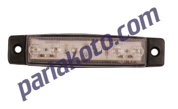 Yüce YP104BK24V 6 Ledli Parmak Lamba 24V Beyaz-Kırmızı