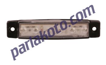 Yüce YP104BM24V 6 Ledli Parmak Lamba 24V Beyaz-Mavi