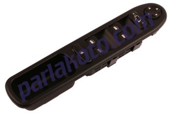 Mcar AN612A Cam Kaldırma Anahtarı Düğmesi Peugeot 207 Katlanır Aynalı  2007-2016 SOL 6490.EH 6554QG AN2217
