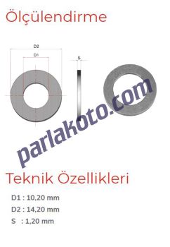 Pınar 4 No 3/8 Alüminyum Pul 10,20x14,20x1,20 1-adet fiyatıdır. Paketi 1000 Adet