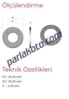 Pınar 14 No 3/4 Alüminyum Pul 19,10x26,20x1,20 1-adet fiyatıdır. Paketi 250 Adet