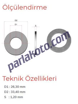 Pınar 16 No 1"P Alüminyum Pul 26,30x33,40x1,20 1-adet fiyatıdır. Paketi 100 Adet