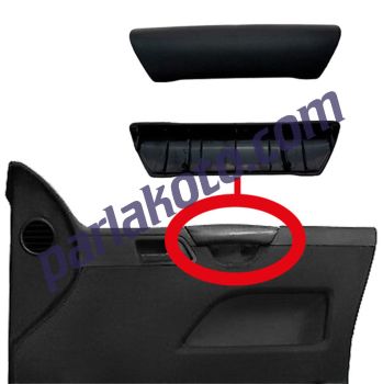 PARLEX MTJ7432 Ön Kapı Kolu İç Tutamak Kapağı SAĞ-SOL Volkswagen Transpoter T5 2004-2010 7H0867171B