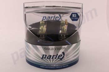 Parlex 12V H3 100W Gold Vision Klormatik Ampul