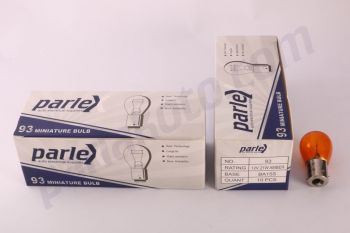 12V 93 21W Sarı BA15S Amber Ampul