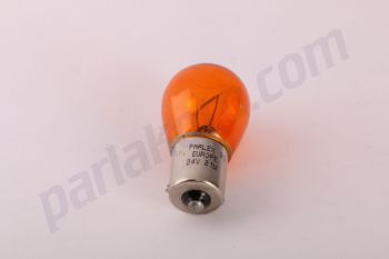 Parlex 24V 93 21W Europe Sarı BAU15S Amber Ampul