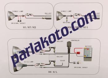 PRL Xenon 12V 35W H3 8000K Set