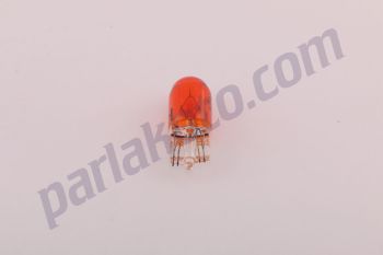 PRL 12V 5W Sarı Büyük Dipsiz T10 Amber Ampul