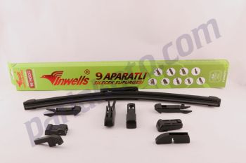 Inwells 45cm 9 Aparatlı Banana Muz Oto Silecek Süpürgesi