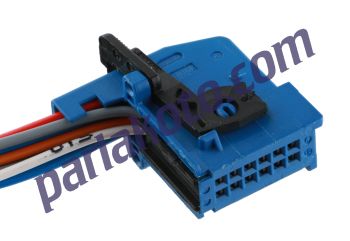 Parlex Prs 12K002 Sigorta Kutu Soketi Mavi Renault Megane II 2002-2008 Scenic II 12-Fiş Kablolu 8200306032 8200306033