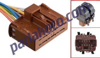Parlex Prs 12K001A Cam Anahtarı Soketi Renault Megane 2 Scenic 2 Laguna 2 12-Fiş Kablolu 8200315040