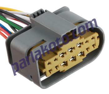 Parlex Prs 14K002 Dişi Far Soketi Mercedes-Benz 221C 180C 200C 260E 200E 260E 300ML 350ML 14-Fiş Kablolu Delpi A0525455626