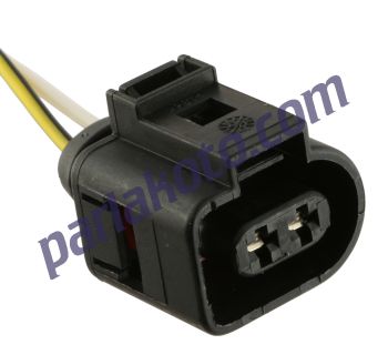 Parlex Prs 2K007B üniversal Dişi Soket D Tipi Vw Audi Skoda Seat 2-Fiş Kablolu 1J0973722