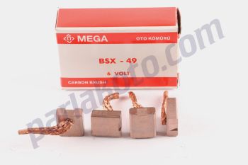 Mega BSX49 Opel Mercedes Benz Marş Kömürü 6V