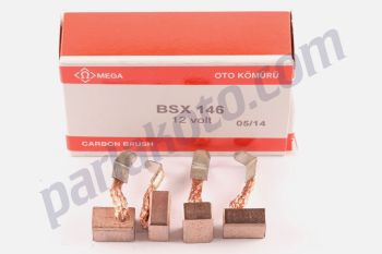 Mega BSX146 Audi Volkswagen Golf Jetta Passat Fiat Tipo Uno Ford Marş Kömürü 12V