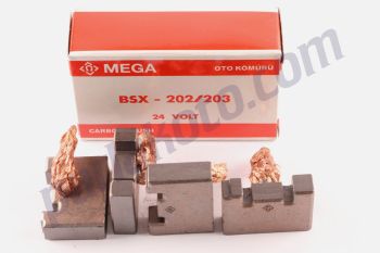 Mega BSX202 203 Man Scania Volvo Ford Cargo Redültörlü Marşlar Marş Kömürü 24V