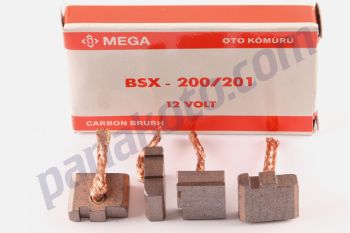 Mega BSX200 201 Audi Volkswagen Skoda 1.9 Tdi Marş Kömürü 12V